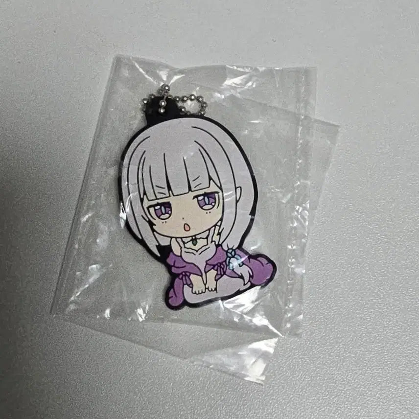 [BUNJANG] Re:Zero Emilia Unsealed Rubber Strap / 리제로 에밀리아 러버스트랩 미개봉
