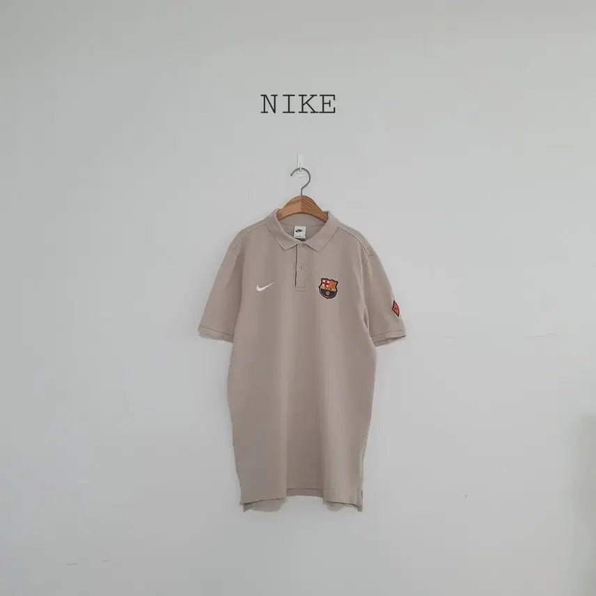 [BUNJANG] Nike FC Barcelona Short Sleeve Polo Shirt Beige / 세일)No.26071809 나이키 FC 바르셀로나 반팔 카라티 베이지