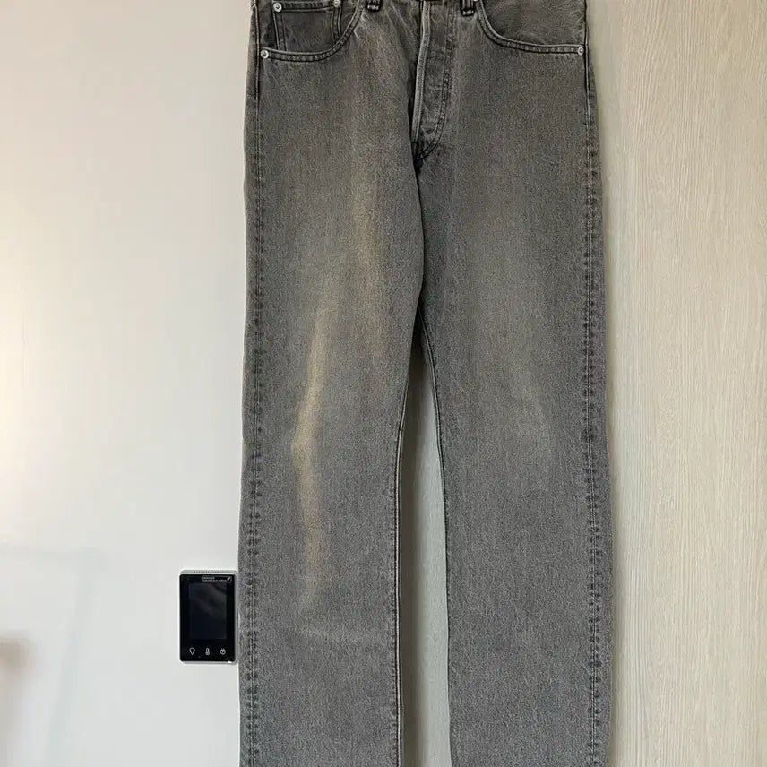 [BUNJANG] Orslow 105 90s Bleach Black Denim Pants / [2] 오어슬로우105 블리치 90s 블랙데님