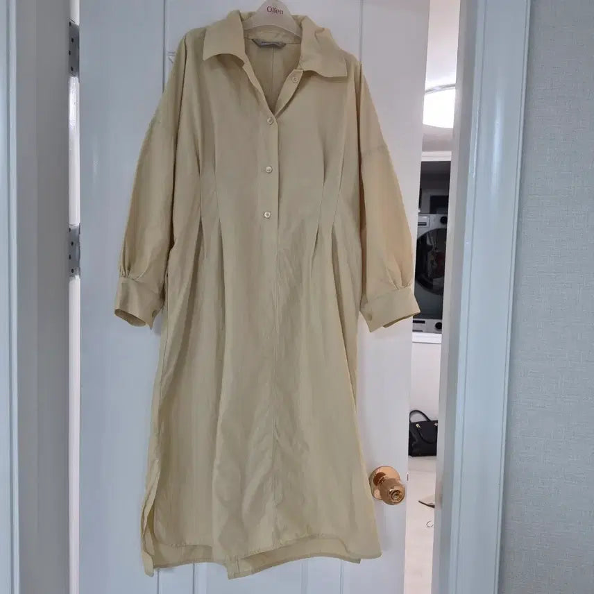 [BUNJANG] Vov Long Dress Beige / 보브롱원피스(허리끈분실)