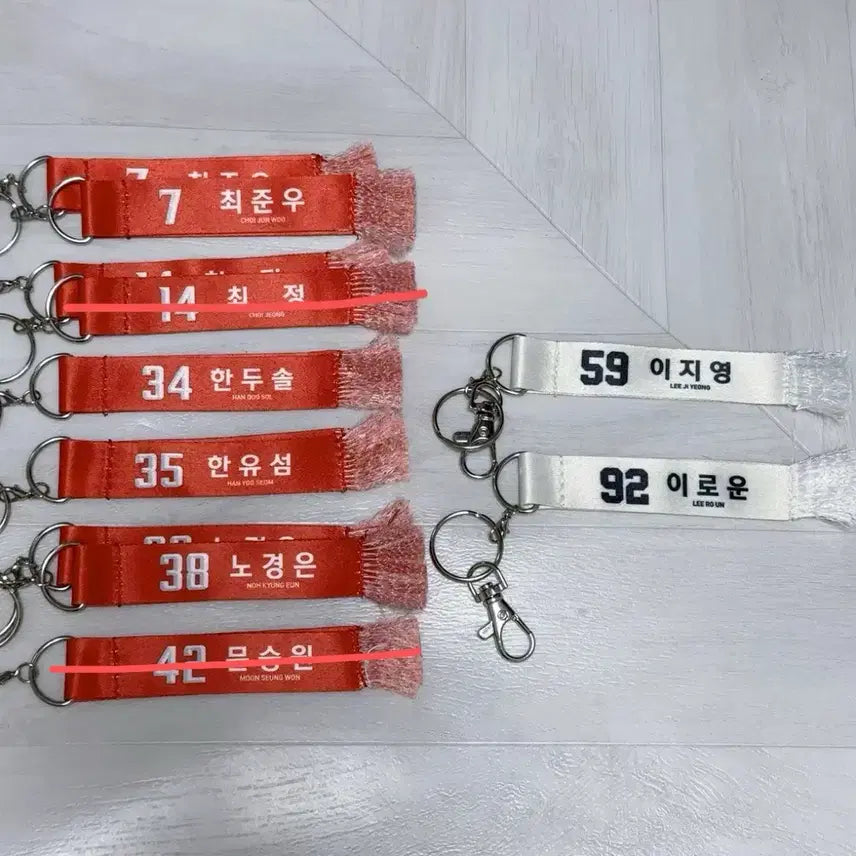 [BUNJANG] SSG Landers Baseball Club Muffler Keychain / SSG 랜더스 머플러 키링 가챠
