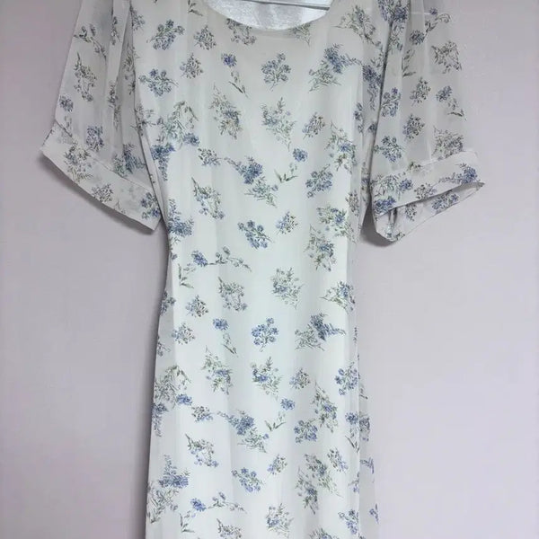 [BUNJANG] Mini Dress with Back Ribbon / 미니 원피스
