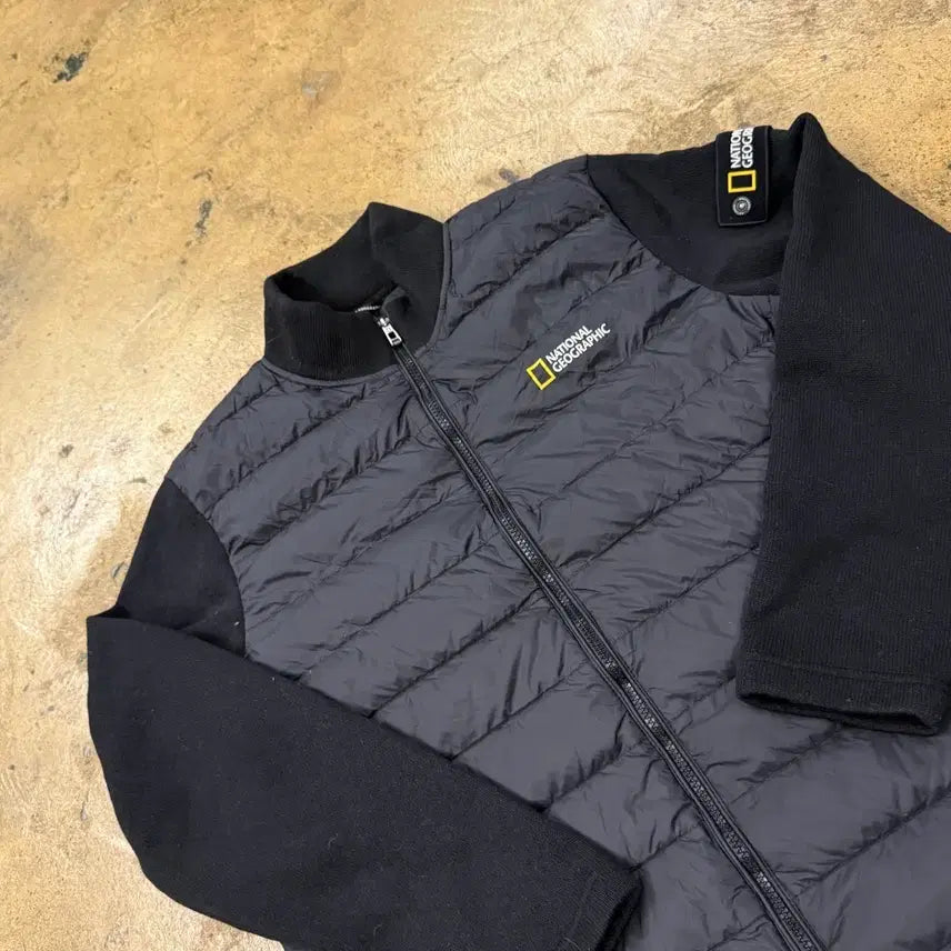 [BUNJANG] National Geographic Lightweight Padded Jumper Jacket Black / [정품/2XL] 내셔널지오그래픽 경량 패딩 점퍼 블랙