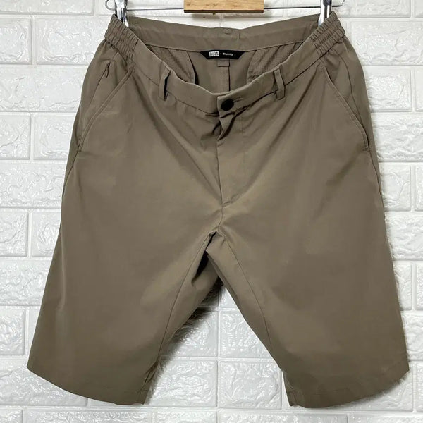 [BUNJANG] Uniqlo x Theory Men's Taupe Functional Shorts M (31-32) / 유니클로 x 띠어리 남성 토프 기능성 반바지 M 31~32