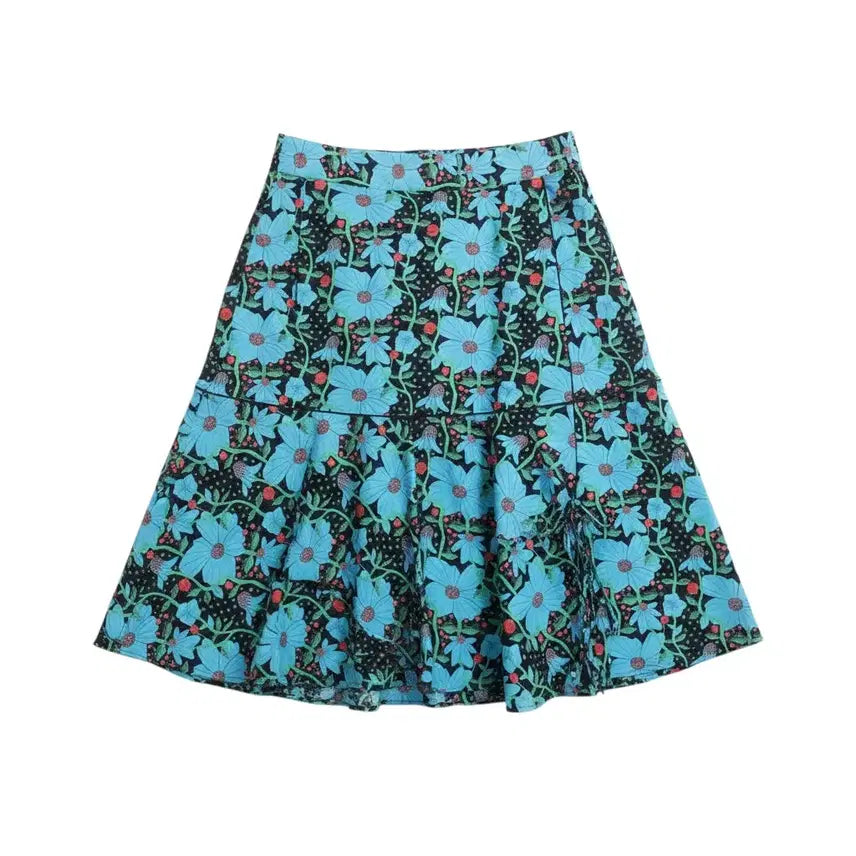 [BUNJANG] Juicy Judy Floral Skirt Women's Size S / 여성S/ 쥬시쥬디 쿨톤 색감 예쁜 플로럴 스커트 22-30