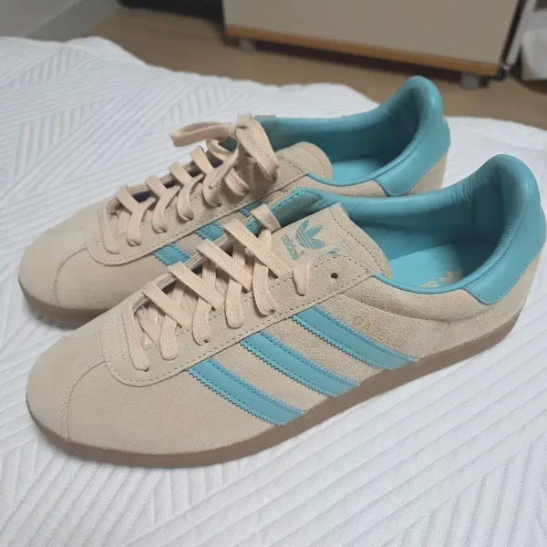 [BUNJANG] Adidas Gazelle 85 Beige/Mint Sneakers (Size 300) / 아디다스 가젤 85 베이지/민트 300 새거 팔아요