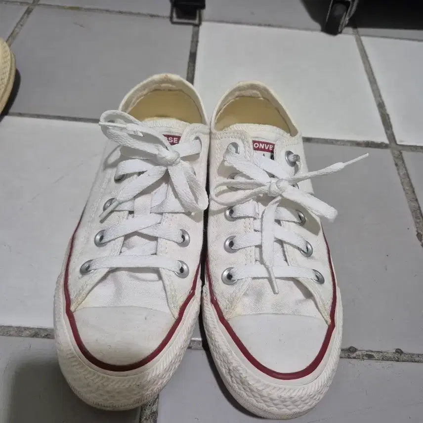 [BUNJANG] Converse Canvas Sneakers White / 컨버스 캔버스 스니커즈 화이트