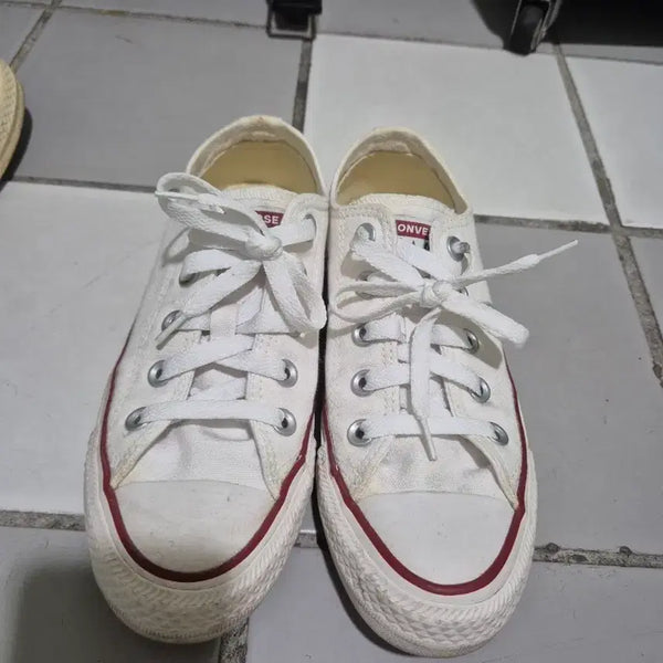 [BUNJANG] Converse Canvas Sneakers White / 컨버스 캔버스 스니커즈 화이트