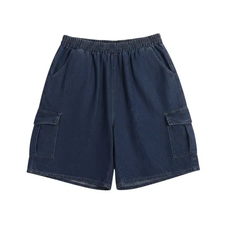 [BUNJANG] Women's Denim Cargo Bermuda Shorts / 여성F/ 데님 카고 버뮤다 반바지 23-92