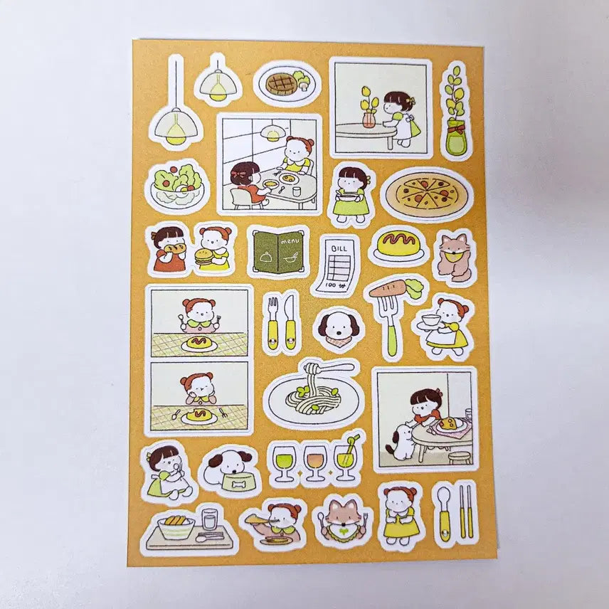 [BUNJANG] Honeymanna Nyam Nyam Mode Sticker / 허니만나 냠냠모드 스티커
