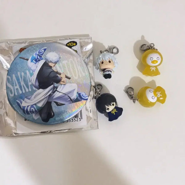 [BUNJANG] Gintama Gintoki Gintoki Badge Bundle Set / [일괄] 은혼 긴토키 캔뱃지 메지루시