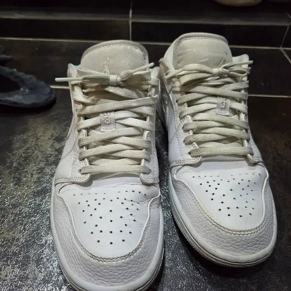 [BUNJANG] Nike Air Jordan 1 Low White Men's Shoes / 조던 1 로우 260