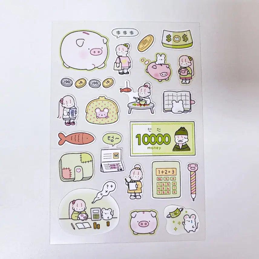 [BUNJANG] Honeymanna Jjansuni Sticker Set / 허니만나 짠순이 스티커