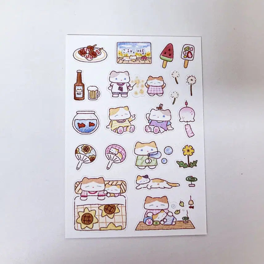 [BUNJANG] Fluffy Boo That Summer Sticker / 플러피부 그해여름 스티커