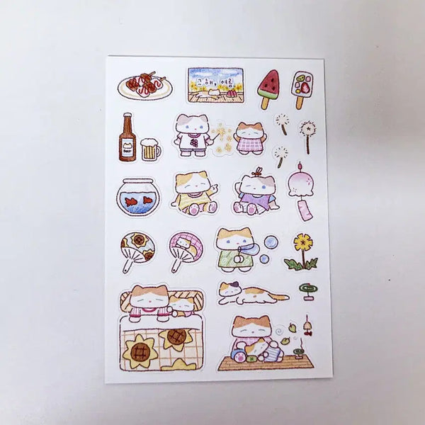 [BUNJANG] Fluffy Boo That Summer Sticker / 플러피부 그해여름 스티커