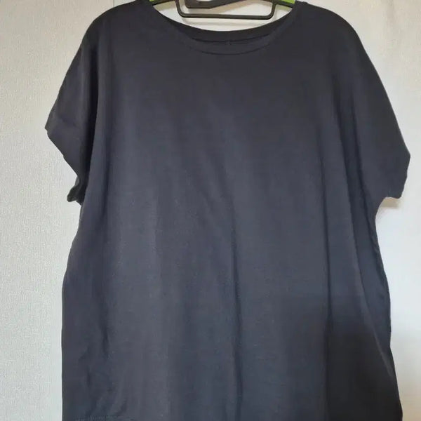 [BUNJANG] Navy Basic Round Neck Short Sleeve T-Shirt / 남색 기본 라운드 반팔 티셔츠