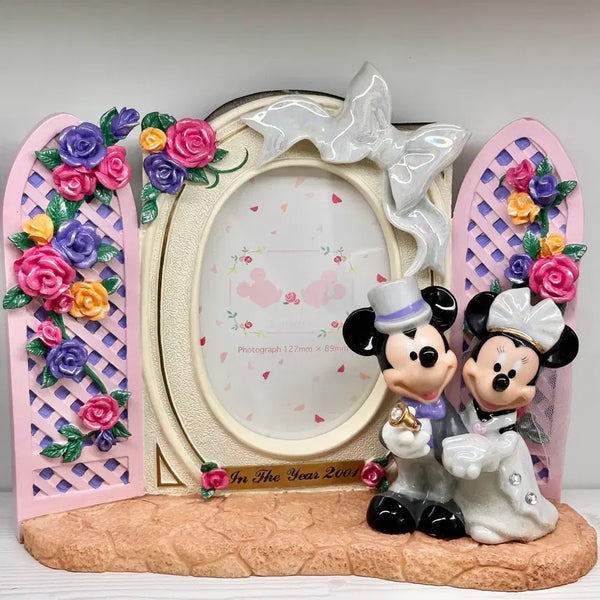 [BUNJANG] Disney Mickey & Minnie Wedding Frame 2001 / 디즈니 미키미니 웨딩액자 2001