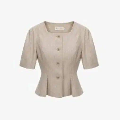 [BUNJANG] It MICHAA Linen Square Neck Jacket / 잇미샤 린넨 스퀘어넥 자켓