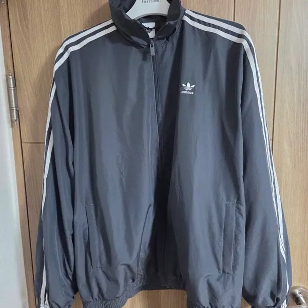 [BUNJANG] Adidas ADILENIUM 3 Oversized Track Top - Dark Grey / 아디다스 ADILENIUM 3 오버사이즈 트랙탑 - 다크그레이