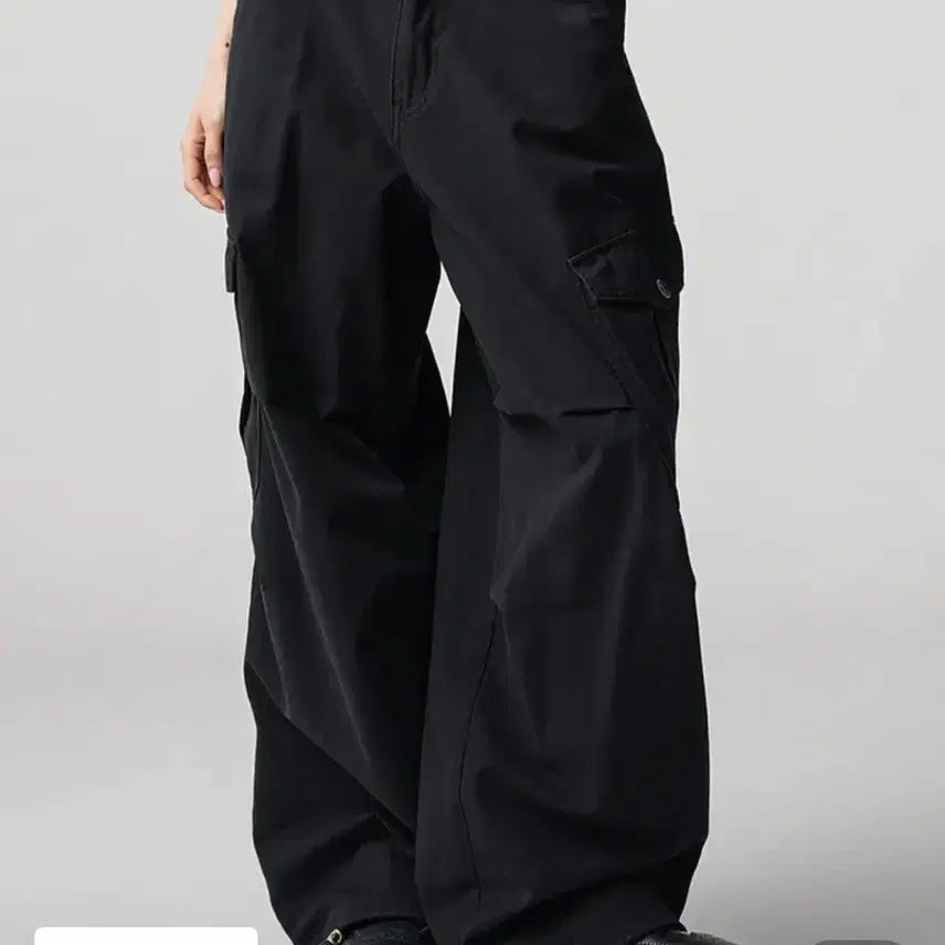 [BUNJANG] Urban Dress Enter Wide Cargo Pants Black S / 어반드레스 엔터 와이드 카고 팬츠 블랙 s