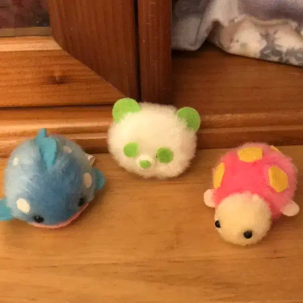[BUNJANG] Miniature Turtle and Whale Figurines Set / (세트) 일본 고전 똥사이즈 초미니 초소형 거북이 고래 인형 피규어 키티