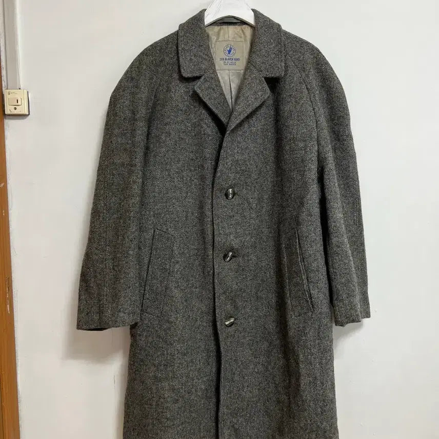 [BUNJANG] Vintage Harris Tweed x Zur Blauen Heavy Wool Coat / 빈티지 해리스트위드 Zur Blauen 헤비울 코트