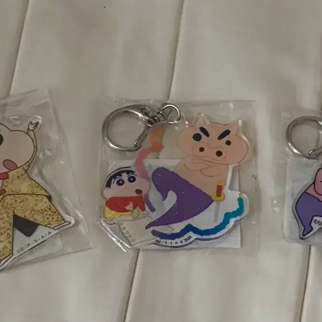 [BUNJANG] Crayon Shin-chan Bundle Set Acrylic Keychain Holder Goods (Sealed) / 3종 일괄 짱구 아크릴 키링 부리부리 키홀더 굿즈 비닐 미개봉