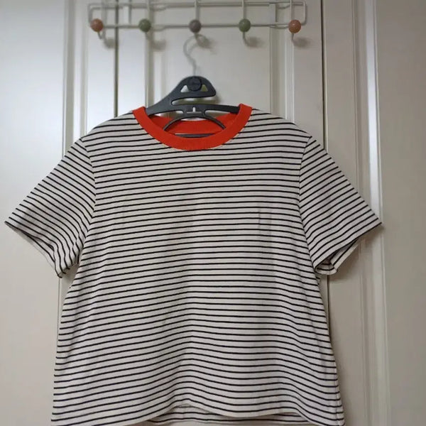 [BUNJANG] COS Striped Short Sleeve T-Shirt L (55-66) / 여성 코스COS 스트라이프반팔티셔츠 L55-66