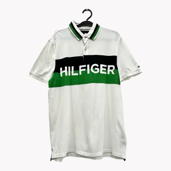 [BUNJANG] Tommy Hilfiger Y2K Big Logo Polo T-Shirt / [M] 타미힐피거 Y2K 빅로고 반팔 카라티