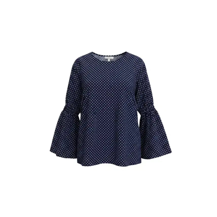 [BUNJANG] Women's Polka Dot Flare Sleeve Blouse / 여성F/ 도트 땡땡이 나팔소매 블라우스 24-93
