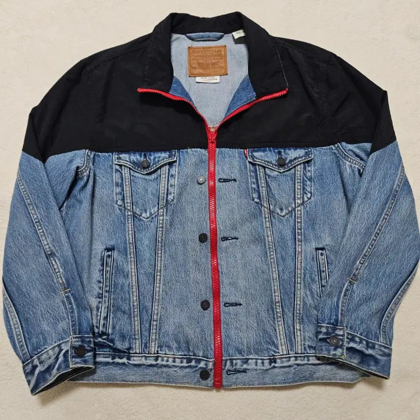 [BUNJANG] Levi's Mock Neck Trucker Denim Jacket / 리바이스 모크넥 트러커 데님 자켓 급처