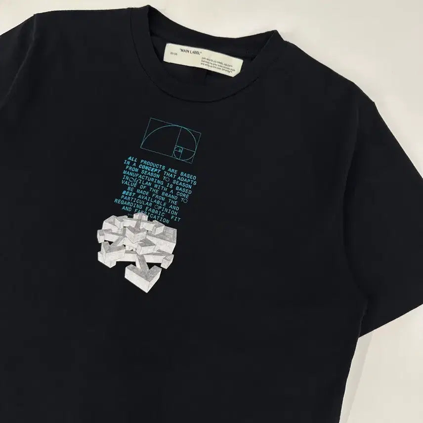 [BUNJANG] Off-White Dripping Arrow T-Shirt Black L / 오프화이트 드리핑 애로우 반팔 블랙 L