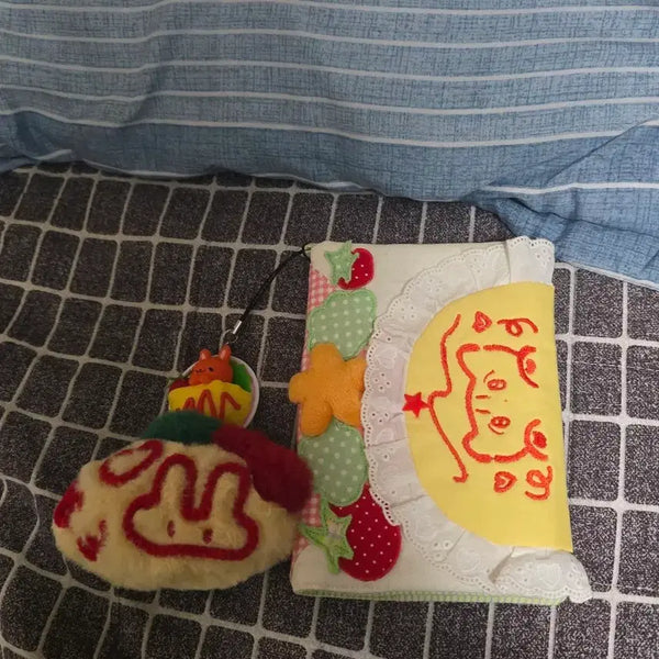 [BUNJANG] Rominic Omurice Diary Cover and Charm Set / 낭만님 New 오므라이스 다이어리 커버, 르무아 오므라이스 키링