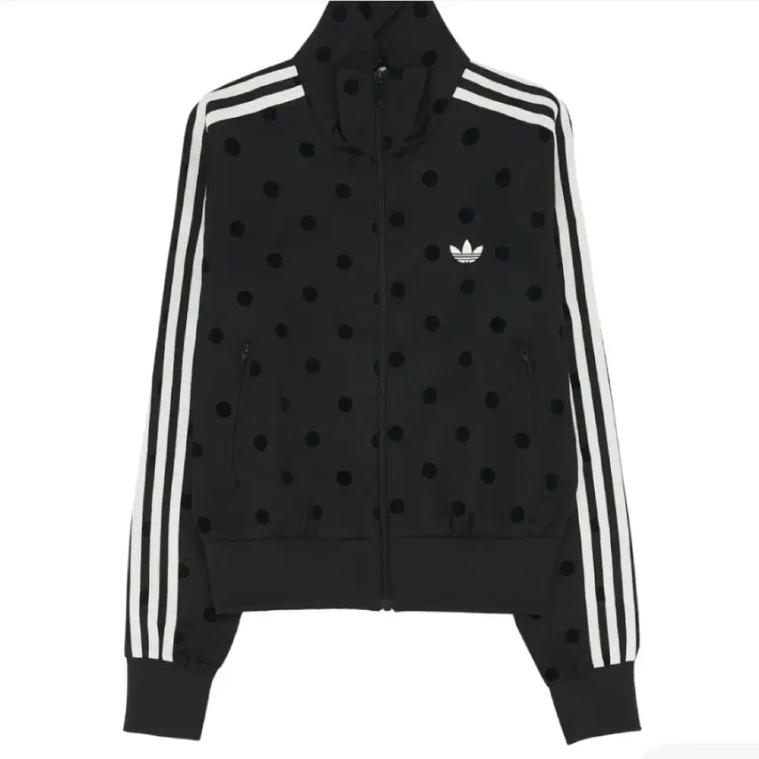 [BUNJANG] Adidas Satin Polka Dot Track Top Black L / 아디다스 새틴 폴카 닷 트랙탑 블랙 도트 땡땡이 져지 L