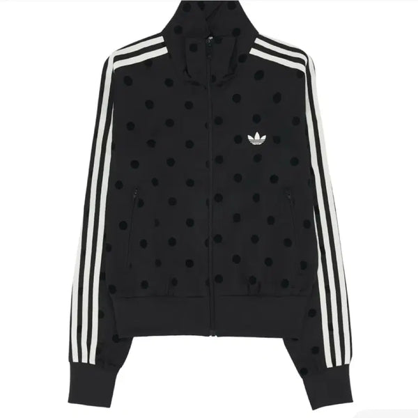 [BUNJANG] Adidas Satin Polka Dot Track Top Black L / 아디다스 새틴 폴카 닷 트랙탑 블랙 도트 땡땡이 져지 L