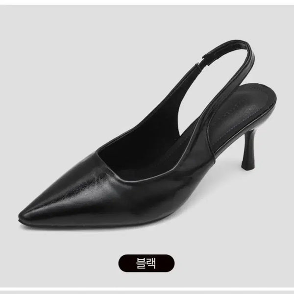 [BUNJANG] The Lady Pointed Toe Slingback High Heels (Size 240) / 더레이디 포인티드토 슬링백 하이힐 240