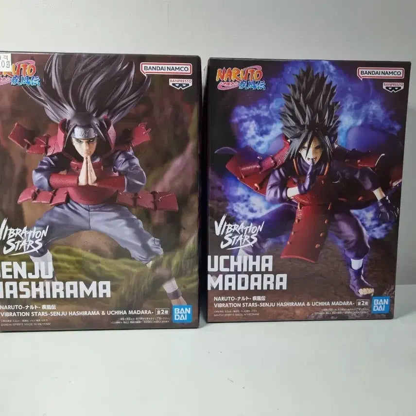 [BUNJANG] Vibration Stars Madara Hashirama Bundle Set / 일괄)바이브레이션 스타즈 마다라 하시라마 피규어 반프레스토 나루토 피규어