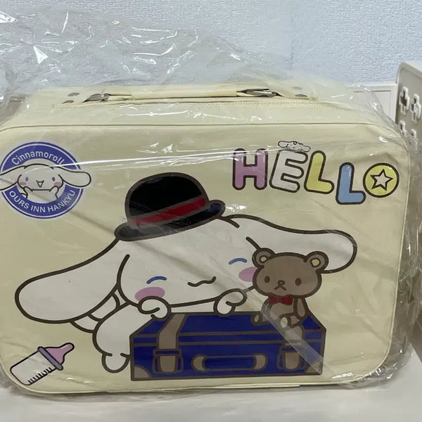 [BUNJANG] Sanrio Cinnamoroll Travel Makeup Box Pouch / 산리오 시나모롤 여행용 메이크업 박스 파우치