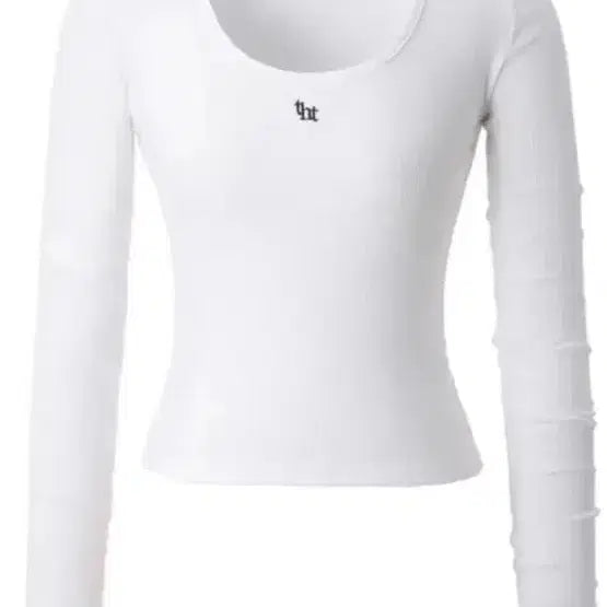 [BUNJANG] 3 TIMES Ribbed Logo T-Shirt White / 쓰리타임즈 리브드 로고티 화이트 골지