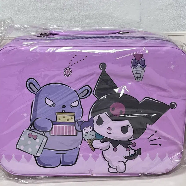 [BUNJANG] Sanrio Kuromi Travel Makeup Box Pouch / 산리오 쿠로미 여행용 메이크업 박스 파우치