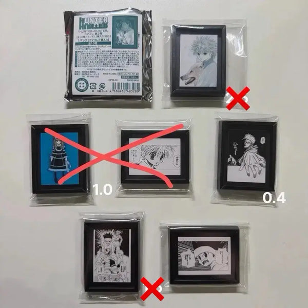 [BUNJANG] Hunter x Hunter Komakore Original Drawing Framed Magnet Set 2 - Killua, Gon, Bisky / 헌터헌터 코마코레 원화 액자형 마그넷 2탄 키르아 곤  비스케