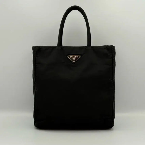 [BUNJANG] Prada Pocono Nylon Black Tote Bag Handbag with Certificate of Authenticity / [정품보증서] 프라다 포코노 나일론 블랙 토트백 핸드백