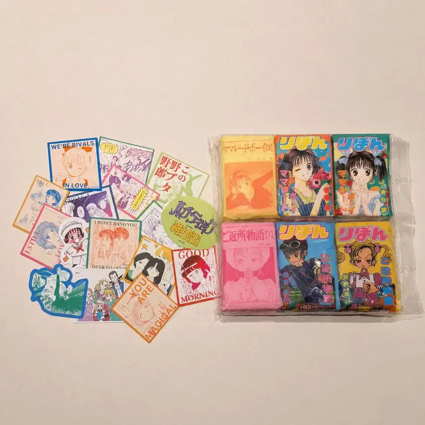 [BUNJANG] Ribbon Magazine 70th Anniversary Goods Tissue & Sticker Bundle Set / 일괄) 일본 잡지 만화 리본 70주년 굿즈 티슈 스티커