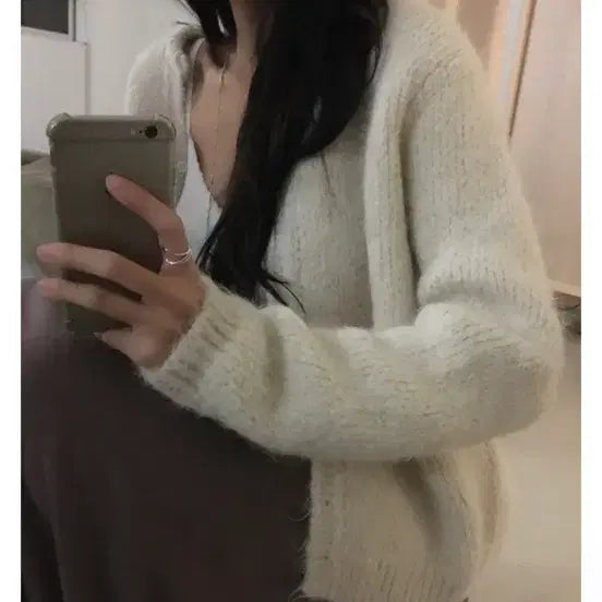 [BUNJANG] Soand 'Why' Cardigan Ivory / soand 와이 울 가디건 아이보리