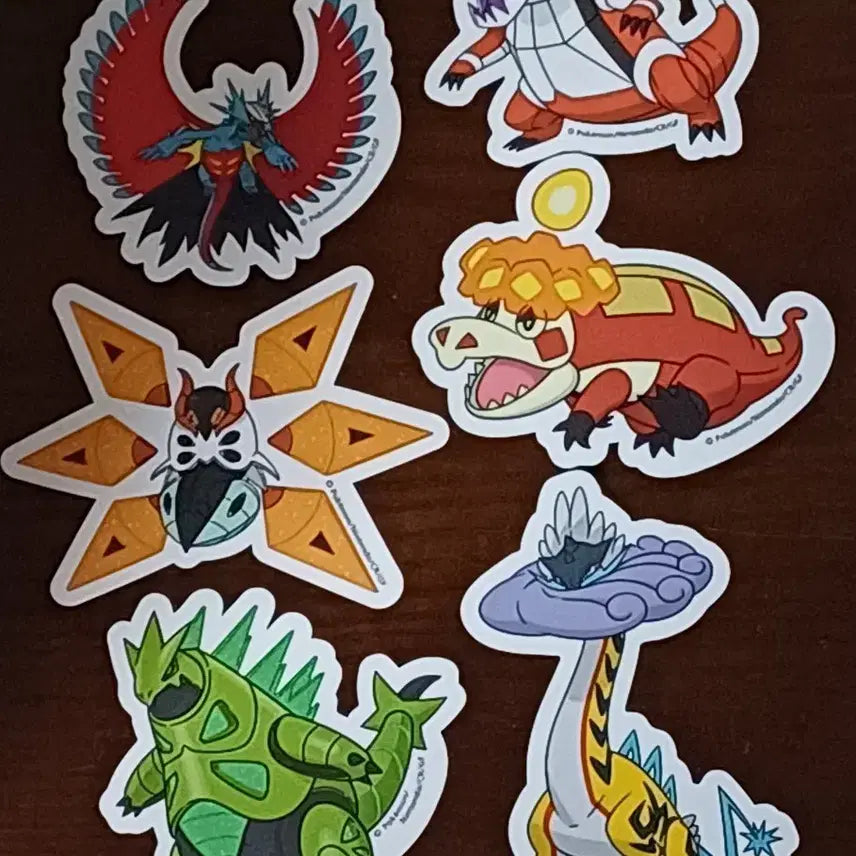 [BUNJANG] Pokemon Center Sticker Scarlet & Violet - Skeledirge, Iron Moth / 포켓몬센터 스티커 스칼렛 바이올렛 악뜨거 라우드본 고동치는달 무쇠독나방
