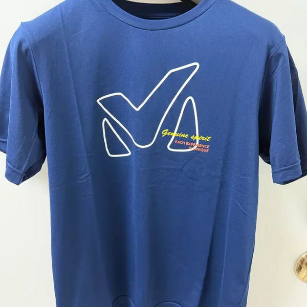[BUNJANG] Millet Navy Functional Short-Sleeve T-Shirts (Set of 2) / (새상품) 밀레 네이비 쿨론 기능성반팔티 2장 일괄(55-77 까지 가능