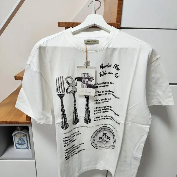 [BUNJANG] Martin Plan Tableware Set T-Shirt / [미착용&새제품/반택무료] 정품 마틴플랜 테이블웨어 세트 반팔티 S