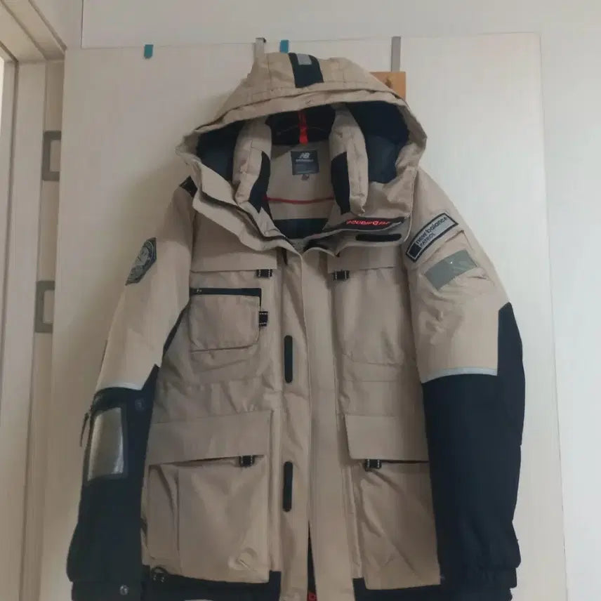 [BUNJANG] New Balance Patrol Down Original Padded Jacket - Beige / 뉴발란스 패딩 자켓 베이지색L