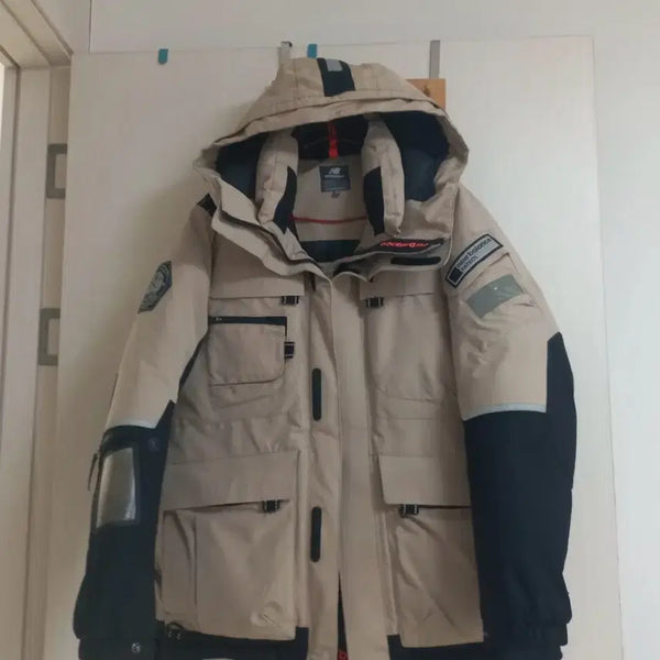 [BUNJANG] New Balance Patrol Down Original Padded Jacket - Beige / 뉴발란스 패딩 자켓 베이지색L