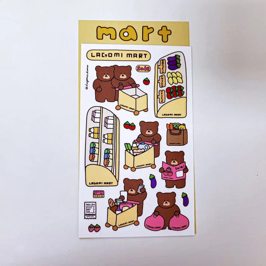[BUNJANG] Lagom House Mart Sticker / 라고미네집 mart 스티커